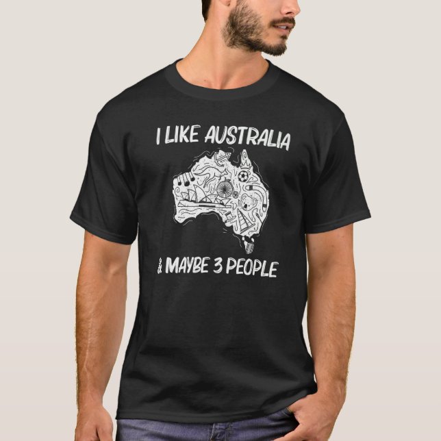 Cooles Australien für Männer - Frauen landen unter T-Shirt (Vorderseite)