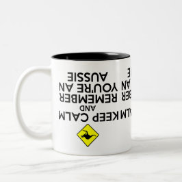 Cooles Australien Zweifarbige Tasse