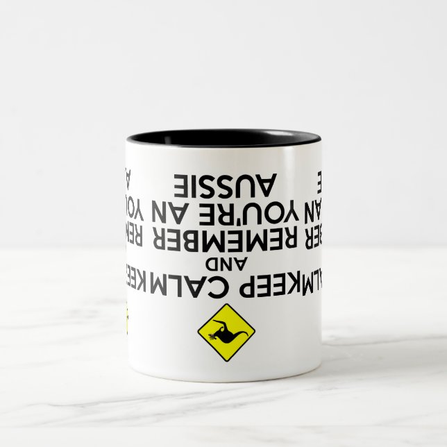 Cooles Australien Zweifarbige Tasse (Mittel)