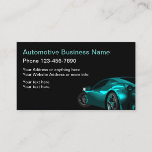 Cooles Automobil-Thema Visitenkarte