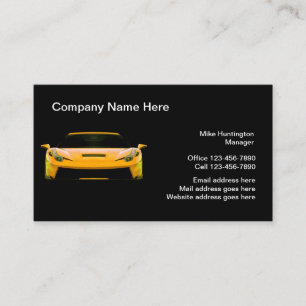Cooles Automotive-Thema Modern Visitenkarte