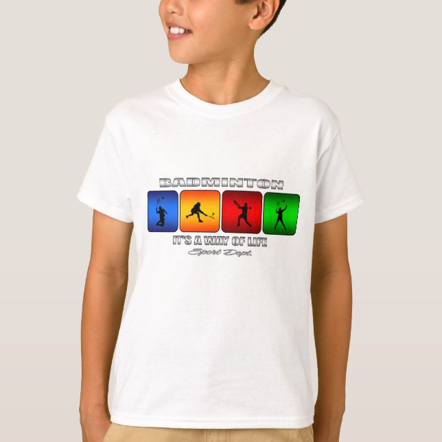 Cooles Badminton ist es eine Lebensart T-Shirt (Vorderseite)