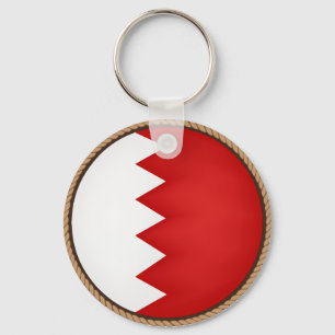 Cooles Bahrain-Flag-Siegel Schlüsselanhänger