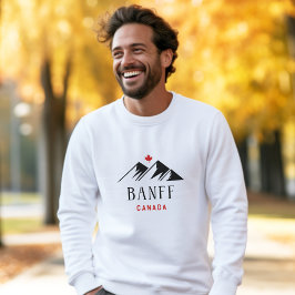 Cooles Banff Canada Mountains Ahornleaf Light Colo Sweatshirt