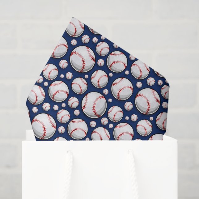 Cooles Baseball-Sportgeflecht Seidenpapier (Geschenktüte)