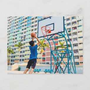 Cooles Basketball-Geschenk Postkarte