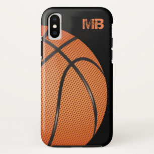 Cooles Basketball-Monogramm-Thema für Männer Case-Mate iPhone Hülle