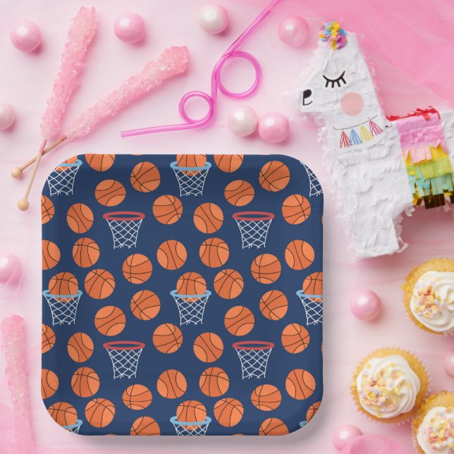 cooles Basketball-Party  Pappteller (Party)