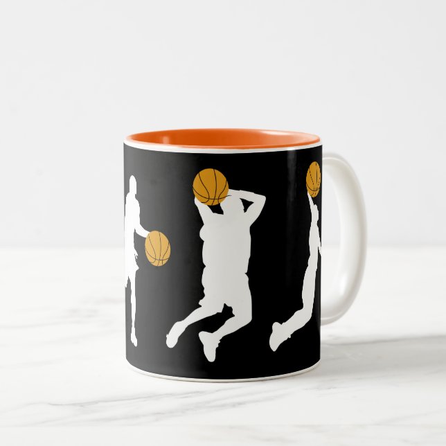Cooles Basketball-Themenangebot für Männer Zweifarbige Tasse (VorderseiteRechts)