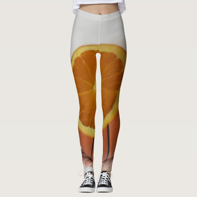 Cooles Basketballdesign Leggings (Vorderseite)