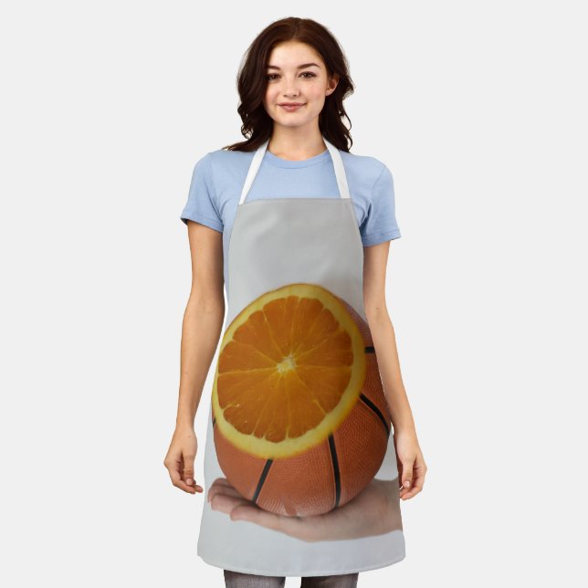 Cooles Basketballdesign Schürze (Getragen)