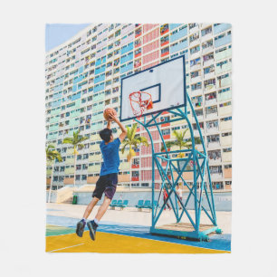 Cooles Basketballgeschenk Fleecedecke