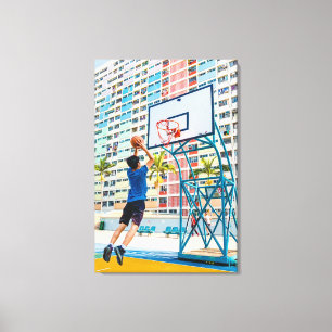 Cooles Basketballgeschenk Leinwanddruck