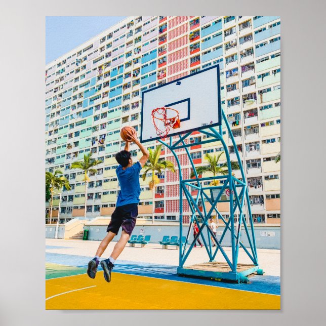 Cooles Basketballgeschenk Poster (Vorne)
