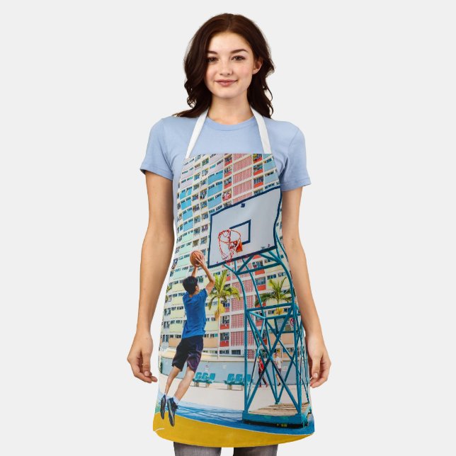 Cooles Basketballgeschenk Schürze (Getragen)