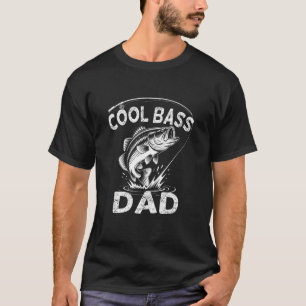Cooles Bass Papa Angeln Vatertag Tee Design