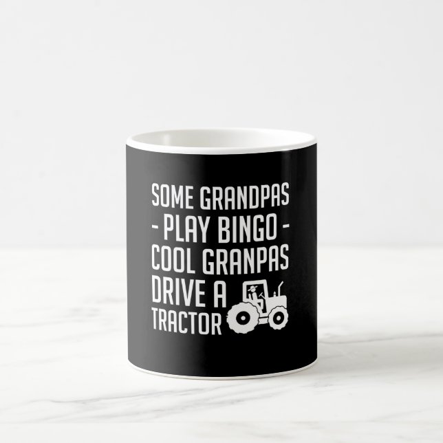 Cooles Bauers-Großvater-Antriebs-Traktor-Shirt Kaffeetasse (Mittel)
