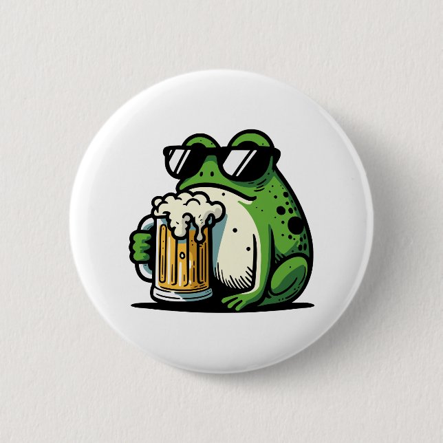 Cooles Bier Button (Vorderseite)