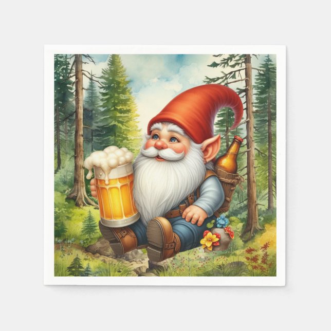 Cooles Bierknochen-Party Serviette (Vorderseite)