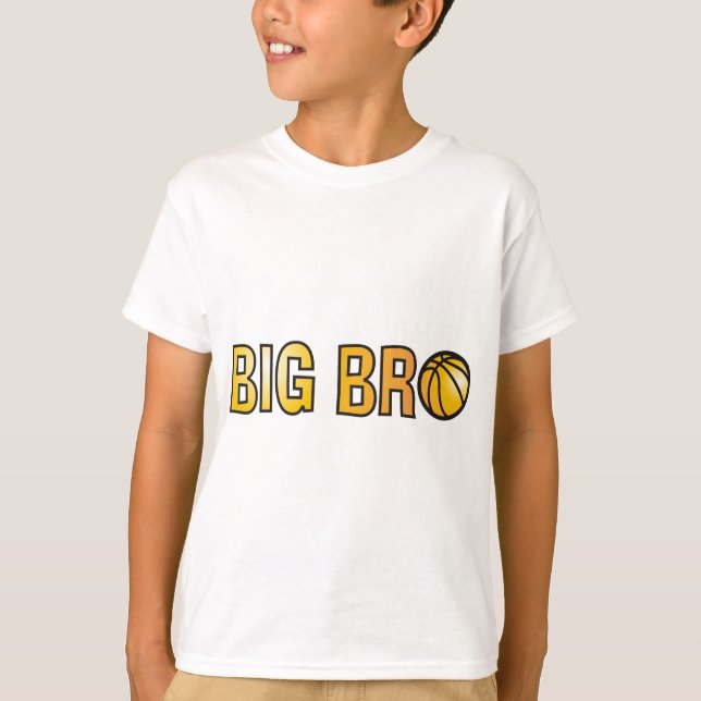 Cooles Big Bro Shirt - Basketball Thema (Vorderseite)