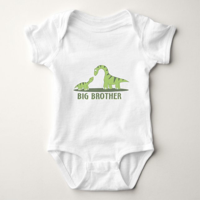 Cooles Big Brother Shirt - Dinosaurier Thema (Vorderseite)