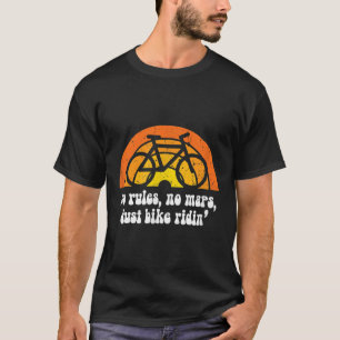 Cooles Bike-Zitat Retro 60er 1960er Regenbogen T-Shirt