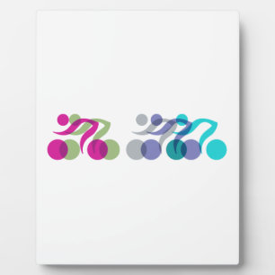 Cooles Bikerlogo Fotoplatte