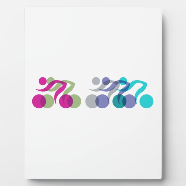 Cooles Bikerlogo Fotoplatte (Vorderseite)