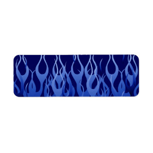 Cooles Blau auf dem Blau, das Flammen läuft