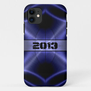 Cooles, blaues Edelstahlmetall Case-Mate iPhone Hülle
