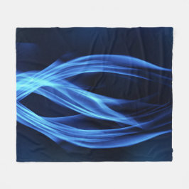 Cooles blaues Feuer Fleecedecke