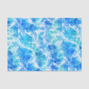 Cooles Blaues Meer-Wellenmuster Seidenpapier