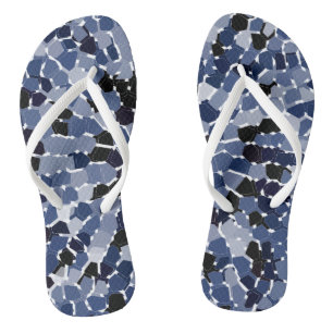 COOLES blaues Muster Flip Flops