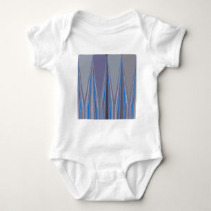 Cooles blaues, nahtloses Design Baby Strampler
