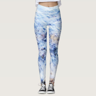 Cooles blaues Wasser der Leggins