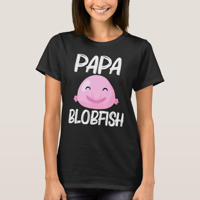 Cooles Blobefisch-Design für Männer und Vater T-Shirt (Vorderseite)