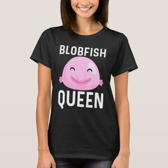 Cooles Blobfisch-Design für Frauen Mutter Fischer  T-Shirt (Vorderseite)