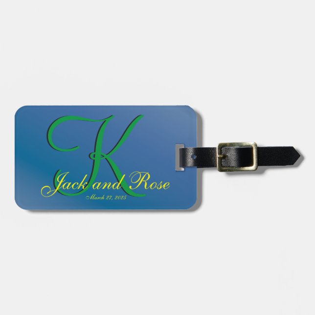 Cooles Blueberry Fab Budget Gepäckanhänger (Vorderseite horizontal)