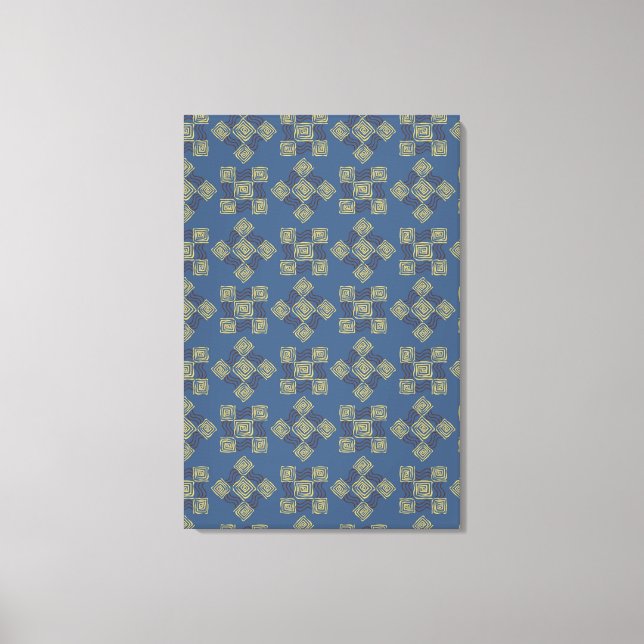 Cooles Blumenmuster Leinwanddruck (Vorderseite)