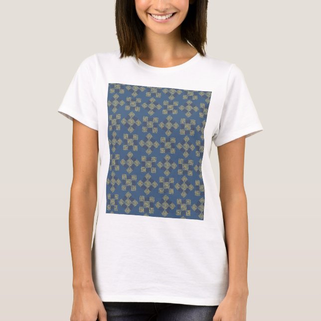 Cooles Blumenmuster T-Shirt (Vorderseite)