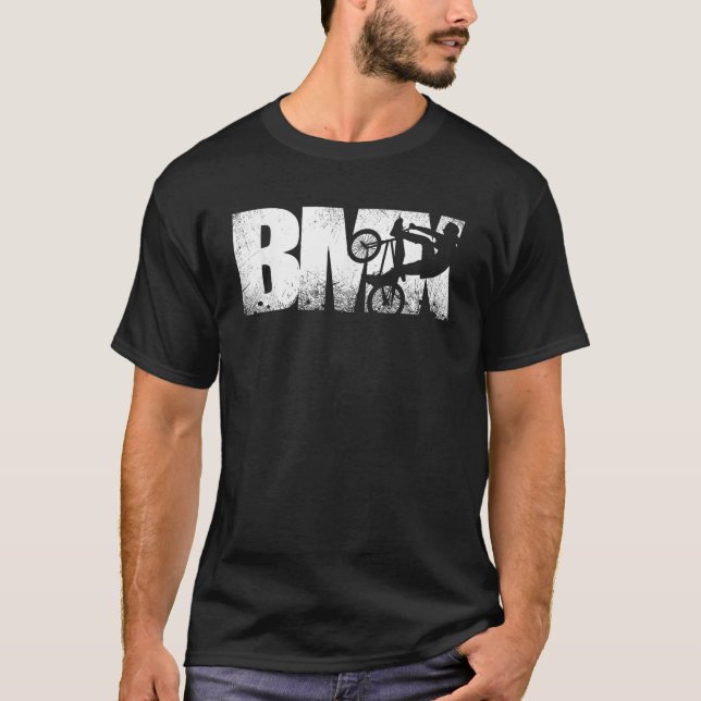 Cooles BMX Funny Bike Rider Geschenk für Männer T-Shirt (Vorderseite)