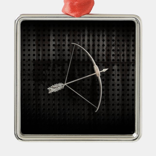 Cooles Bogenschießen Ornament Aus Metall (Vorne)