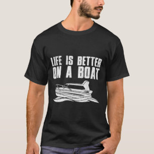 Cooles Bootfahren für Männer Frauen Boots Kapitän T-Shirt
