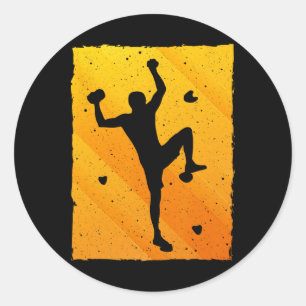 Cooles Bouldern für Männer Frauen Boulderer Berg C Runder Aufkleber