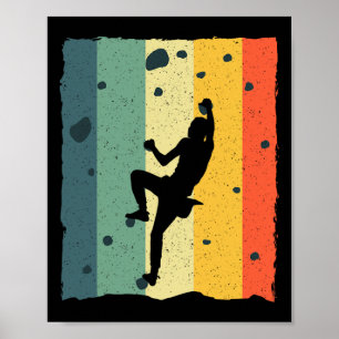 Cooles Bouldern für Männer Frauen Kinder Boulderer Poster