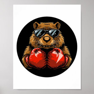 Cooles Boxschlauchdesign für einen Knock-out-Stil Poster