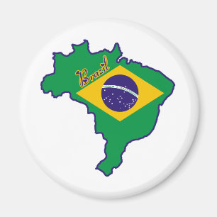 Cooles Brasilien Magnet