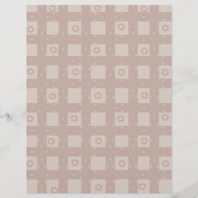 Cooles braunes Muster-Scrapbook Papier: (Vorderseite)