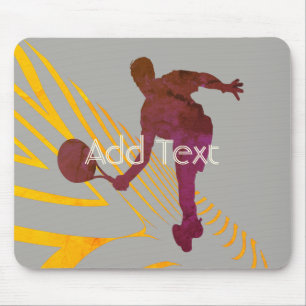 Cooles Bright Sport Tennis Logo hinzufügen Mousepad