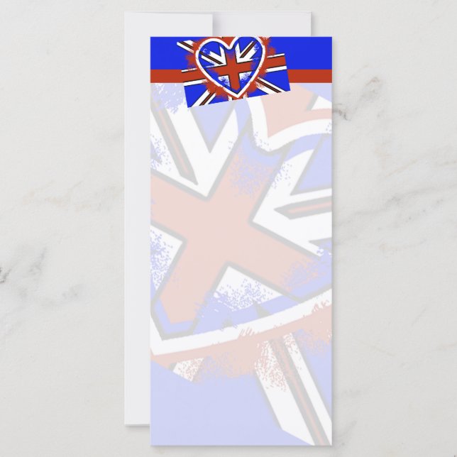 Cooles britisches Flaggenherzendesign (Vorderseite)